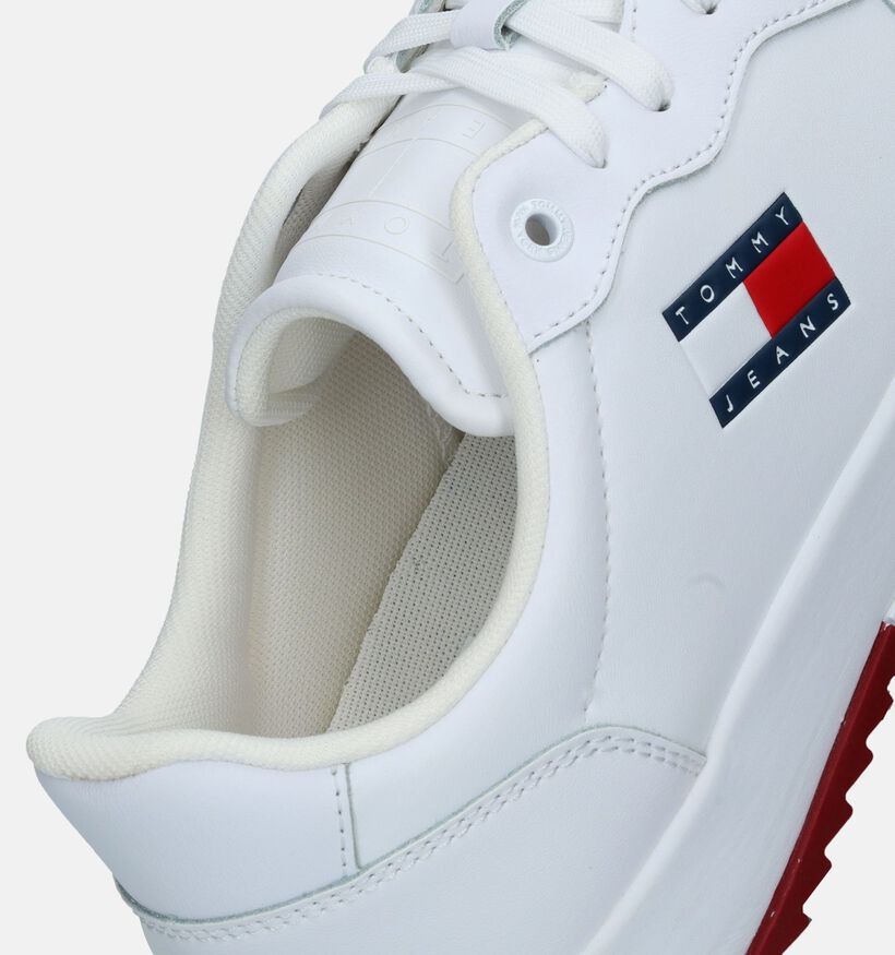Tommy Hilfiger TJM Retro Witte Sneakers voor heren (338020) - geschikt voor steunzolen
