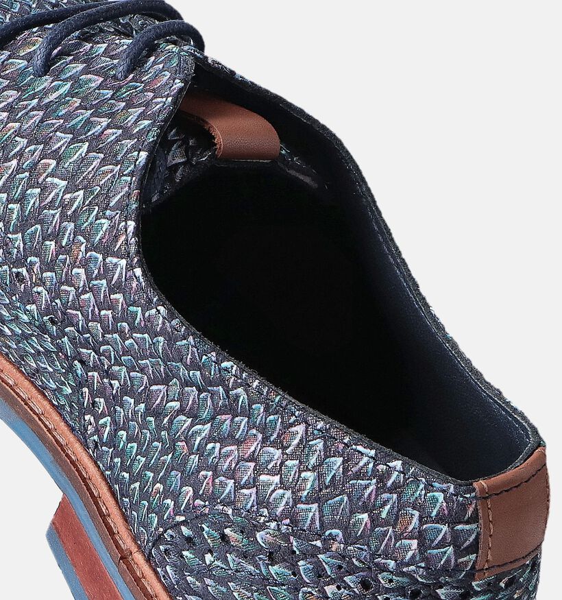 Via Borgo Chaussures classiques en Bleu pour hommes (357767)