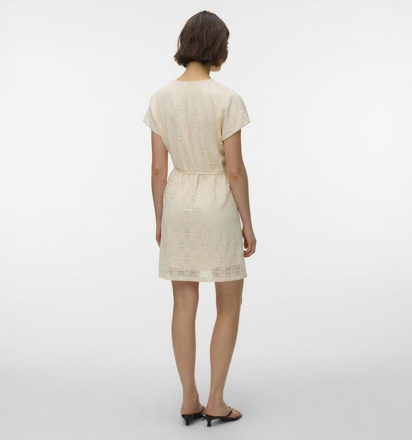 Vero Moda Maya Lichtbeige Korte Jurk voor dames (369387)