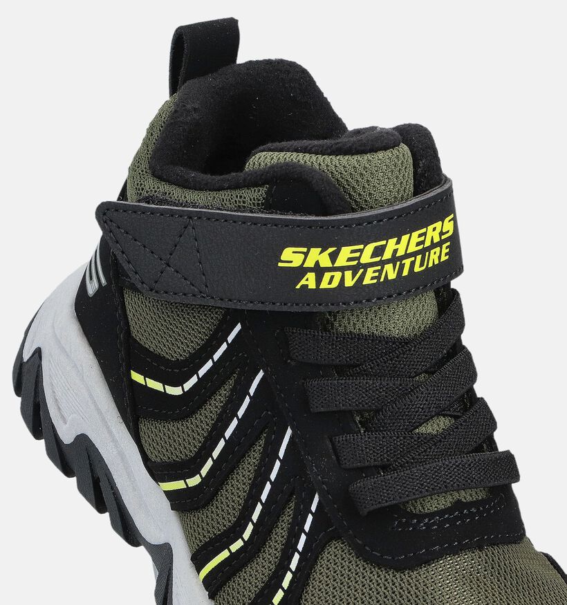 Skechers Rugged Ranger Zwarte/Groene Wandelschoenen voor jongens, meisjes (366296) - geschikt voor steunzolen