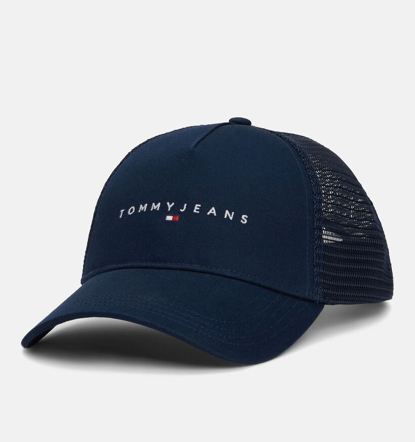 Tommy Hilfiger Linear Logo Trucker Cap Casquette en Blue pour hommes (343526)