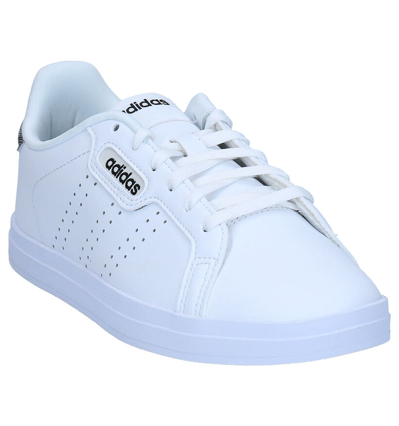 adidas Courtpoint CL X Witte Sneakers in kunstleer (276445)