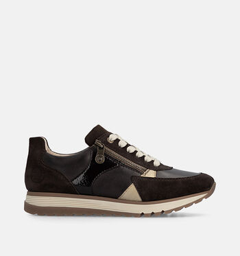 Rieker Low Sneakers Bruin/Beige/Blauw