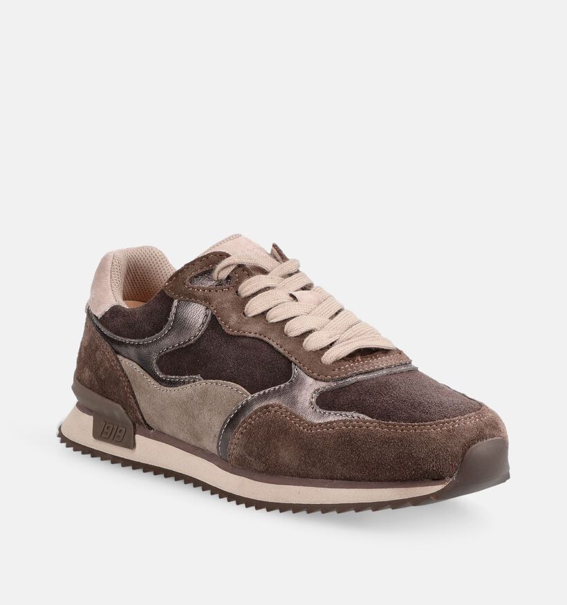 Gabor Comfort Taupe Sneakers voor dames (378275) - geschikt voor steunzolen