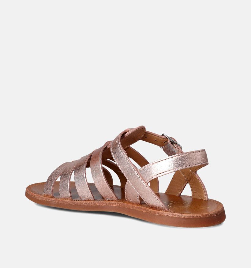 Pom d'Api Plagette Strap Rose gold sandalen voor meisjes (354612)