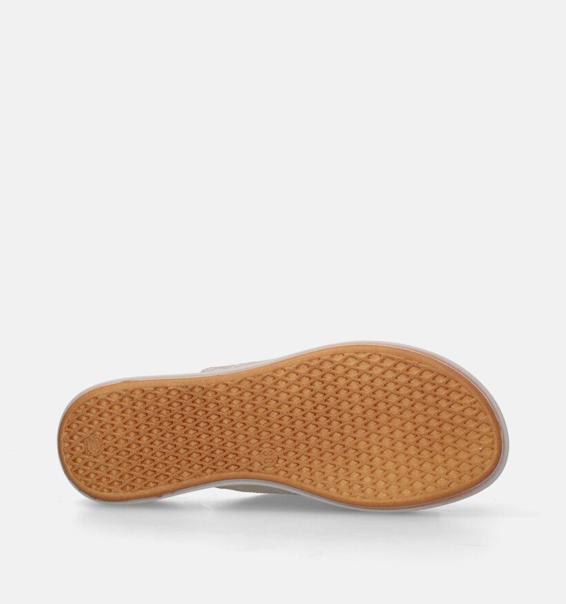 Fly Flot Nu-pieds compensées en Beige pour femmes (341371)