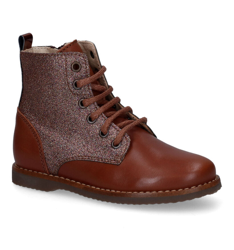 Beberlis Cognac Boots in leer (315701)