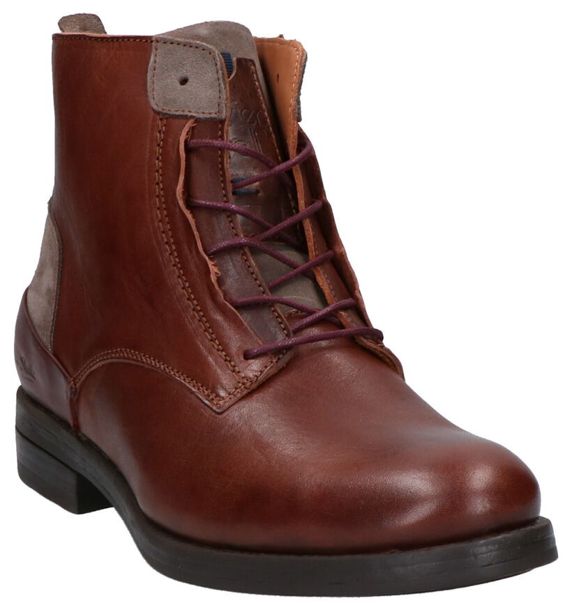 Olivier Strelli Julius Bottines en Cognac en cuir (263261)