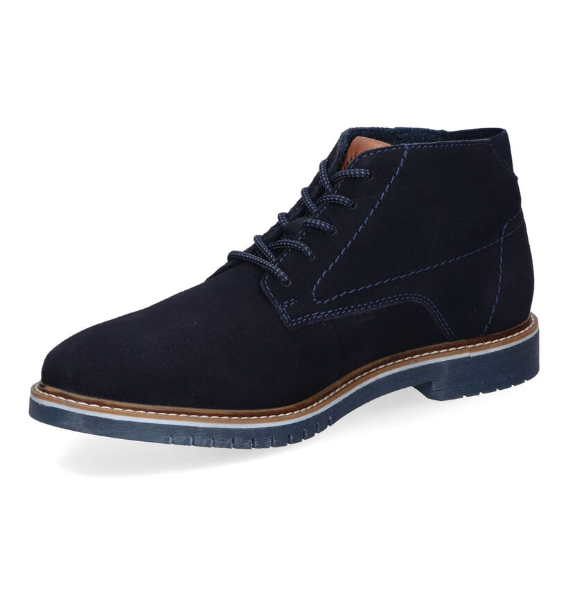 Bugatti Caj Blauwe Hoge Geklede Bottines voor heren (315043)