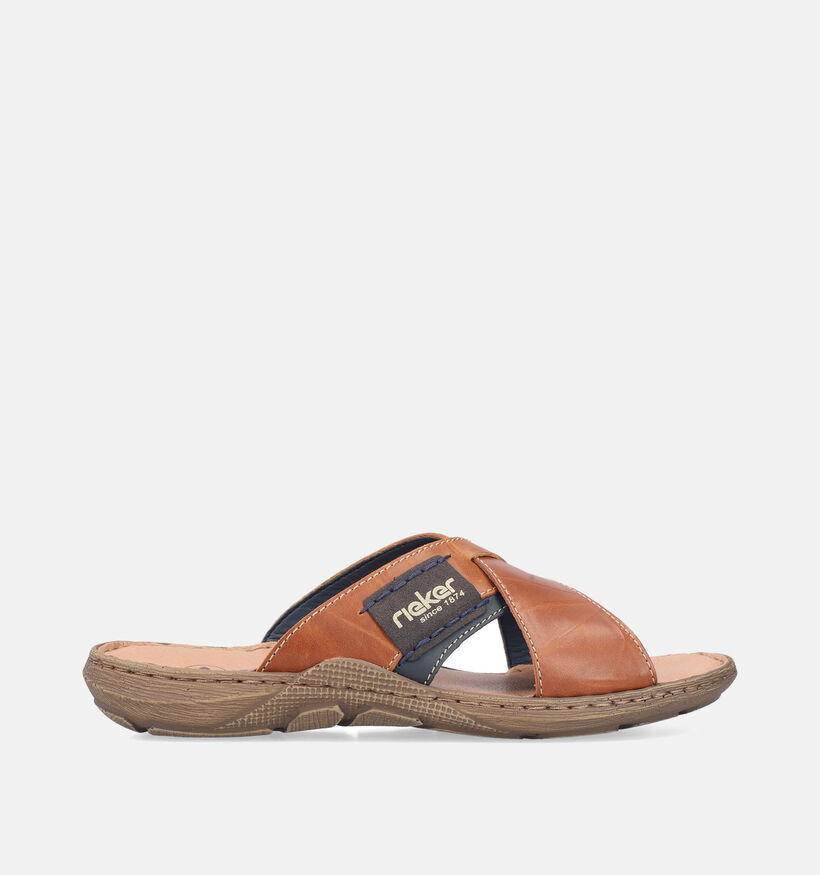 Rieker Nu-pieds casual en Marron pour hommes (354817)