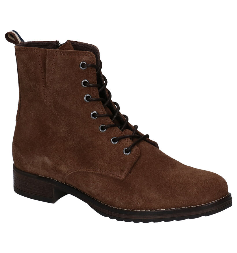 Hush Puppies Galmo Bottillons en Brun en daim (292706)