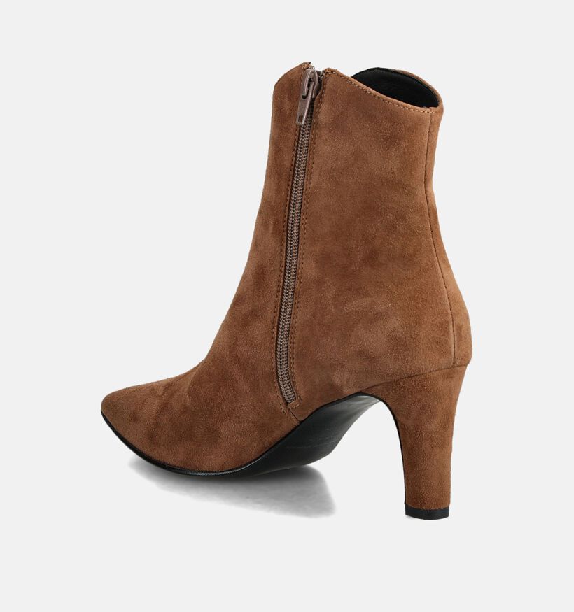 Laurent David Bruine Enkellaarzen Laurent David Bruine Enkellaarzen voor dames (365104)