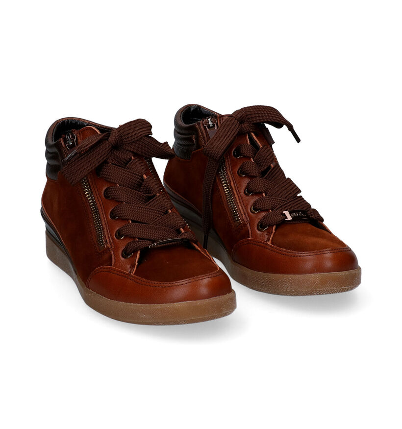Ara Lazio Cognac Sneakers voor dames (298948) - geschikt voor steunzolen