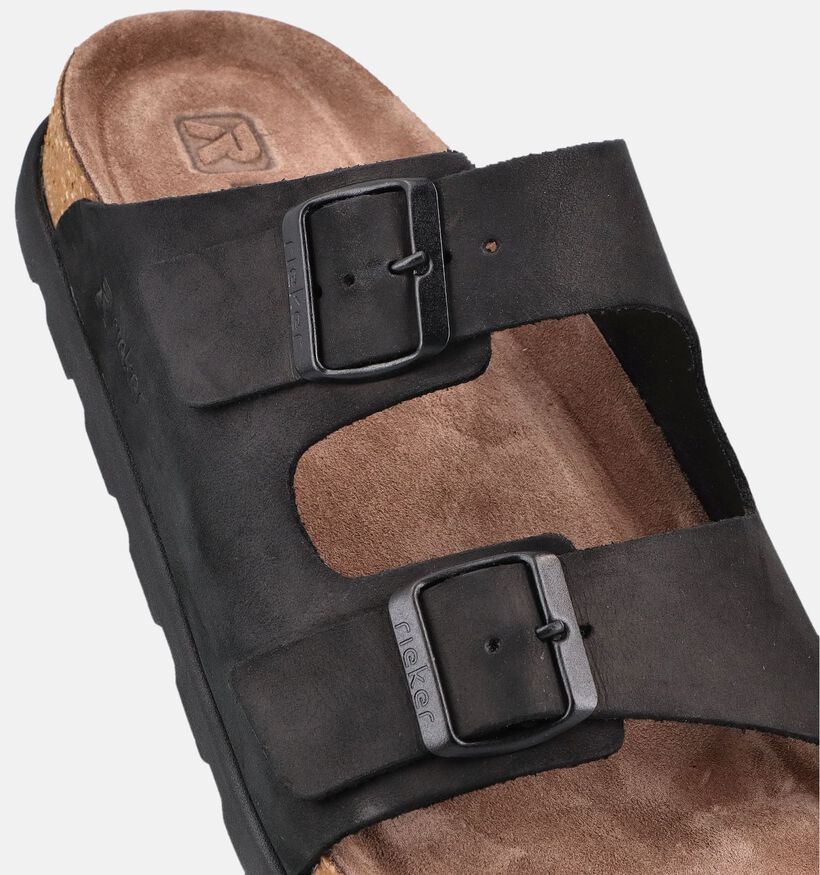 Rieker Zwarte Slippers voor heren (370496)