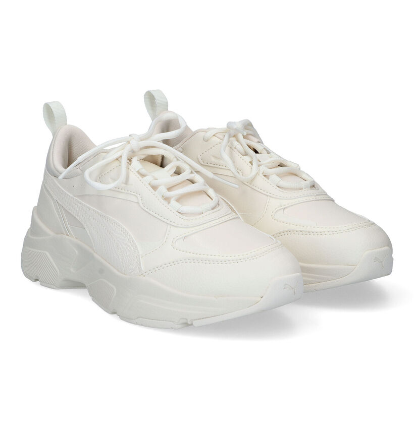 Puma Cassia SL Ecru Sneakers voor dames (318660) - geschikt voor steunzolen