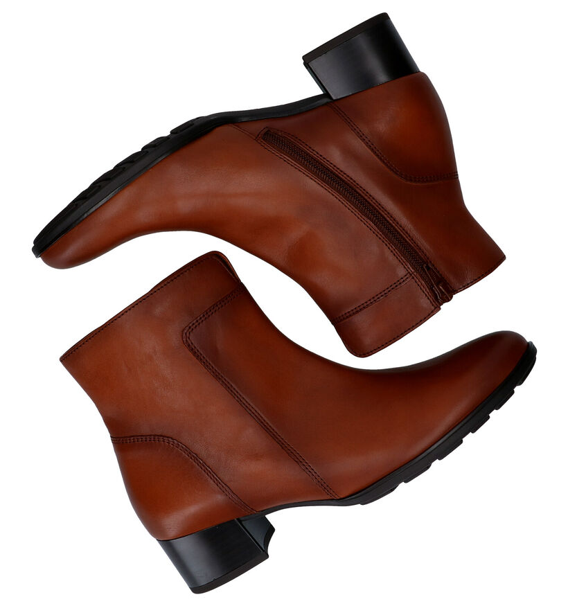 Gabor Hovercraft Cognac Enkellaarzen in leer (282329)