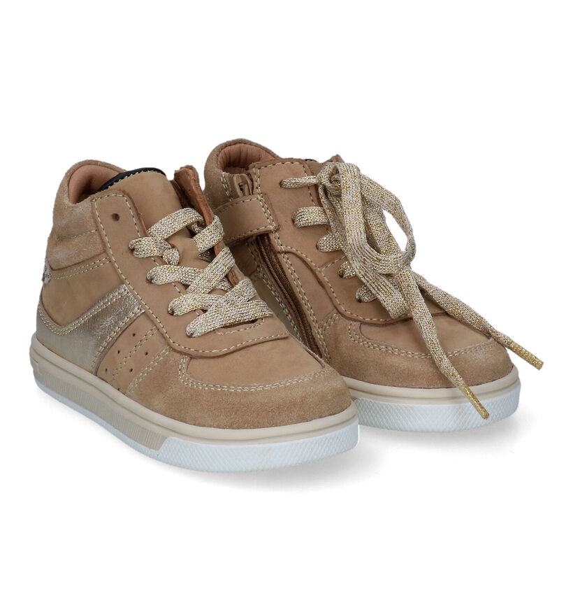 Hip Chaussures hautes en Beige foncé pour filles (315574) - pour semelles orthopédiques