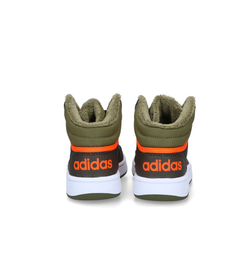 adidas Hoops Mid 3.0 Kaki Sneakers voor jongens (314981)