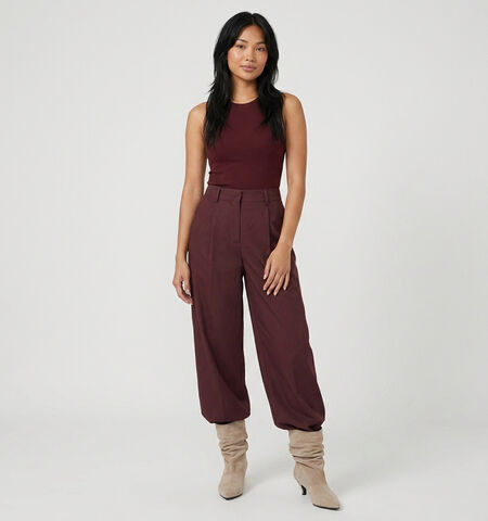 Vero Moda Broeken Bordeaux