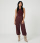 Vero Moda Taylor Barrel Pantalon classique en Bordeaux pour femmes (384491)