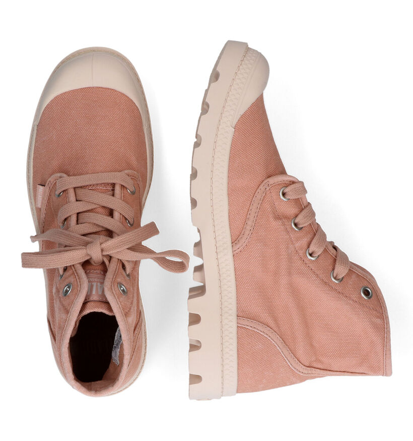 Palladium Pampa Hi Baskets Hautes en Rose pour femmes (303594)