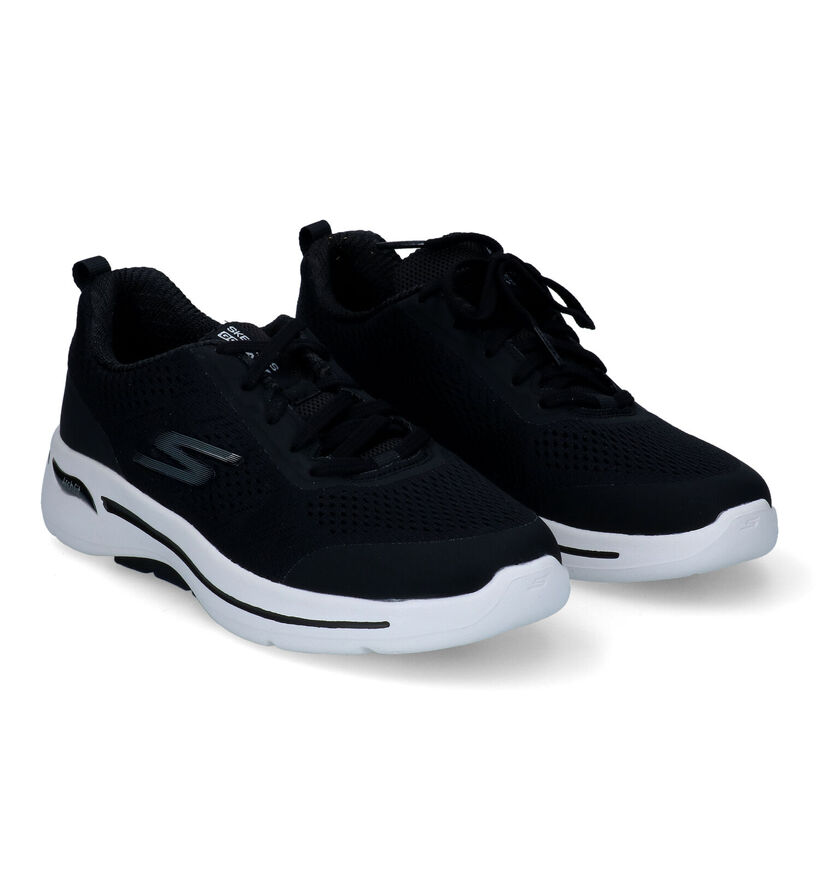 Skechers Go Walk Arch Fit Motion Breeze Blauwe Sneakers in stof (310877)