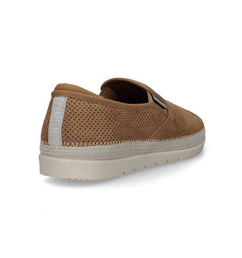 Mustang Beige Instappers in stof (323402)