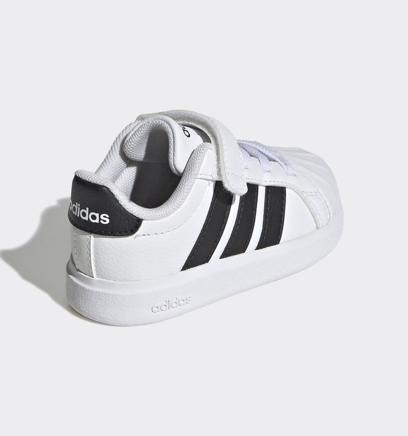 adidas Streettalk EL I Baskets basses en Blanc pour gar&ccedil;ons (372789)