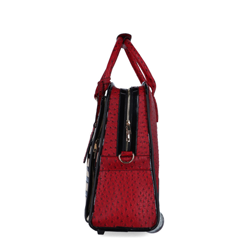 Olivia Lauren Stripes Sac à roulettes en Noir pour femmes (341732)