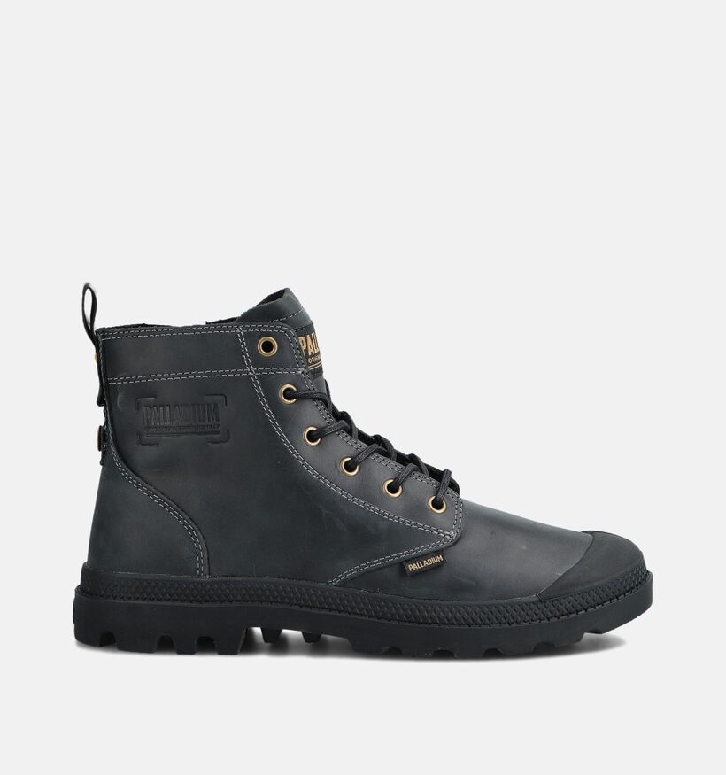 Palladium Pampa Zip LTH Legacy Zwarte Veterboots voor heren (362109) - geschikt voor steunzolen