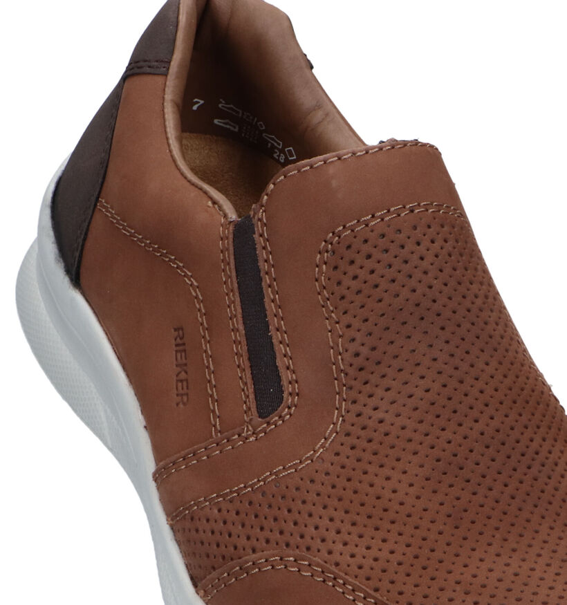 Rieker Chaussures à enfiler en Cognac pour hommes (320273) - pour semelles orthopédiques