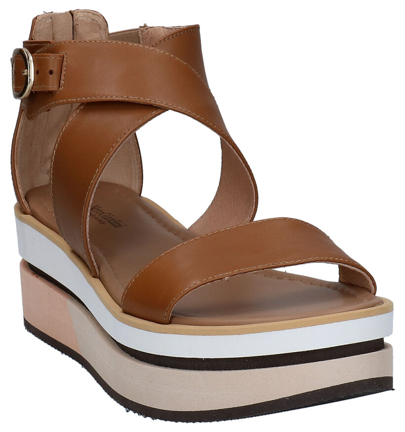 NeroGiardini Cognac Sandalen in leer (273112)