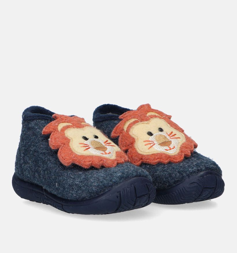 Milo & Mila Blauwe Babypantoffels voor meisjes, jongens (332292)