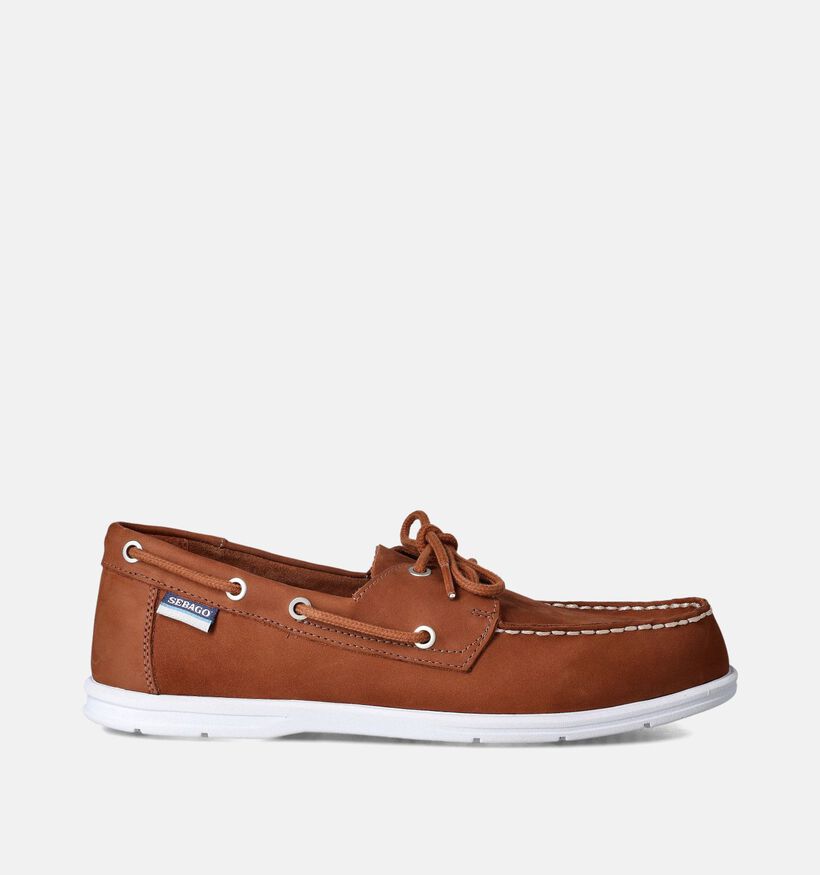 Sebago Dockside Oakfield Cognac Bootschoenen voor heren (353804) - geschikt voor steunzolen