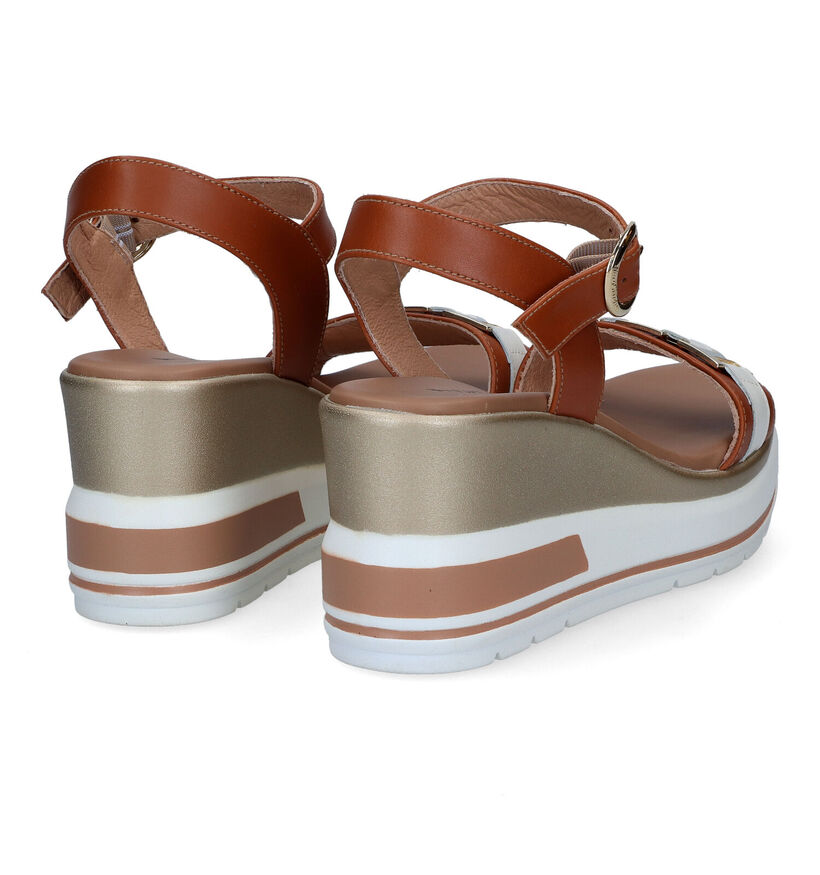 NeroGiardini Cognac Sandalen in leer (307455)