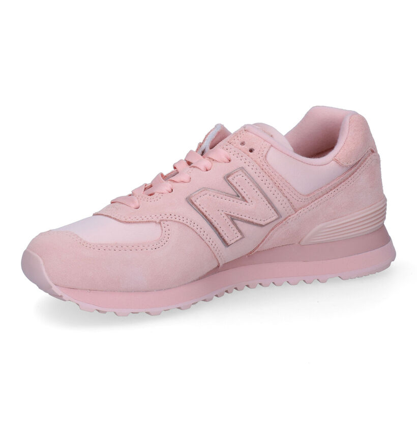 New Balance WL574 Roze Sneakers voor dames (301901) - geschikt voor steunzolen