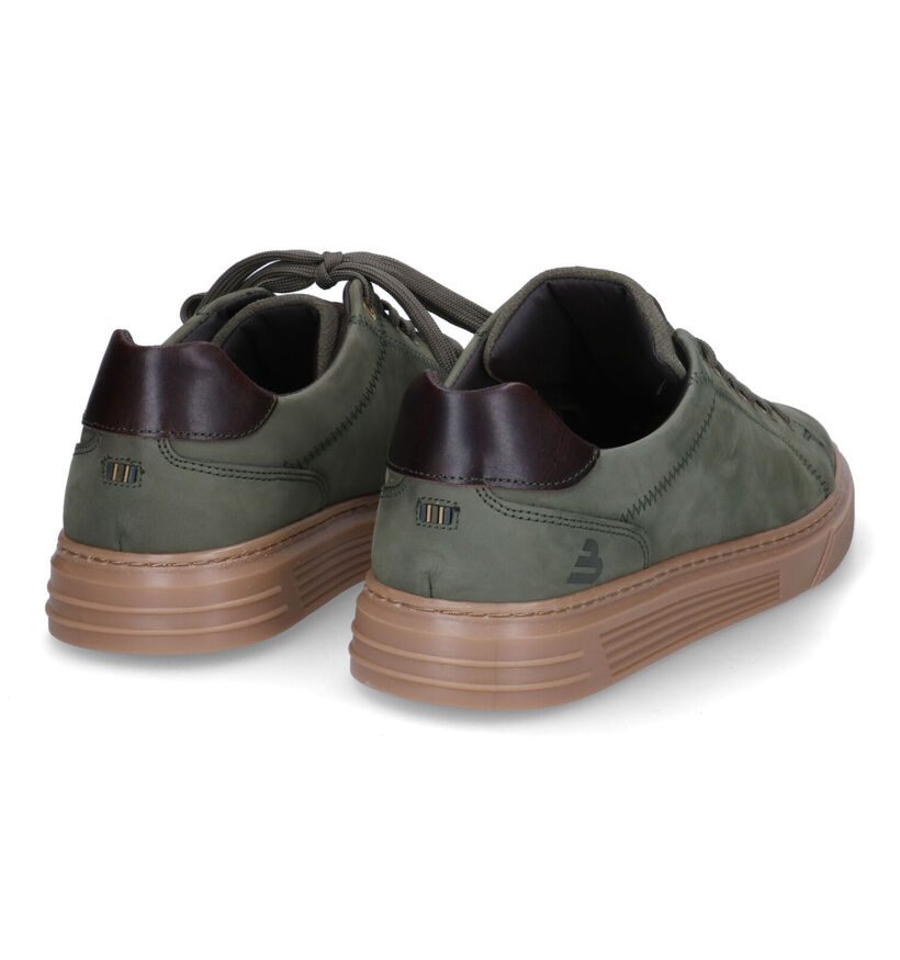 Bullboxer Kaki Veterschoenen in leer (305758)