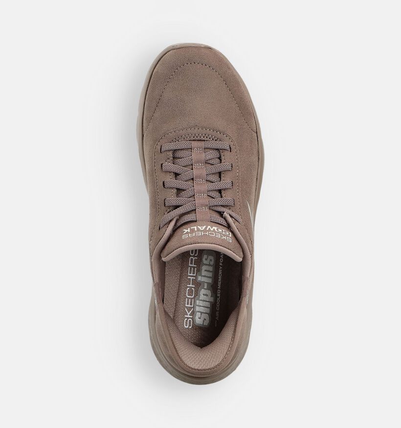 Skechers GO WALK Flex Mali Memory Foam Baskets sportives en Marron pour femmes (360890)
