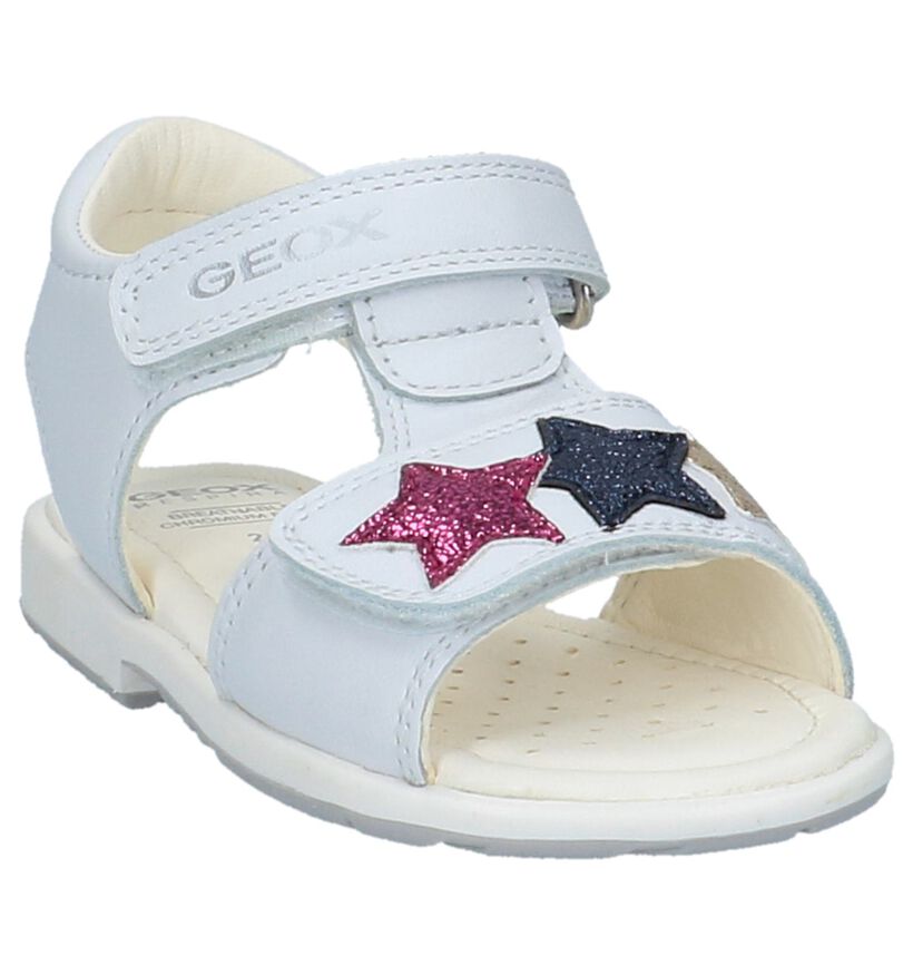Geox Sandales en Blanc en cuir (213210)