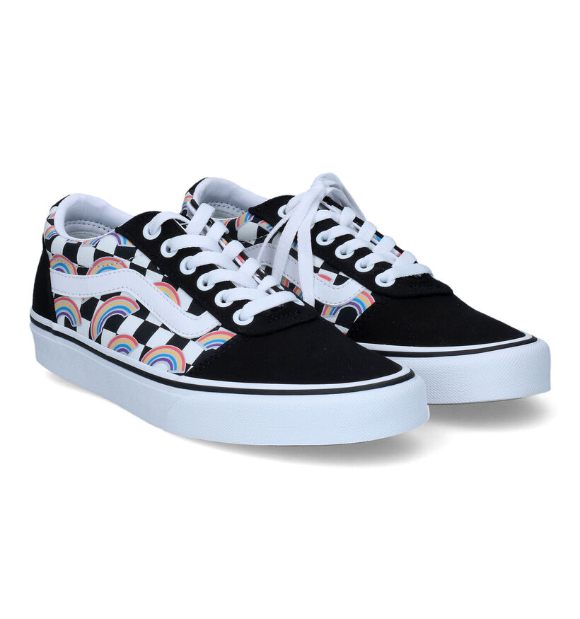Vans Ward Baskets de skate en Noir pour femmes (327994)