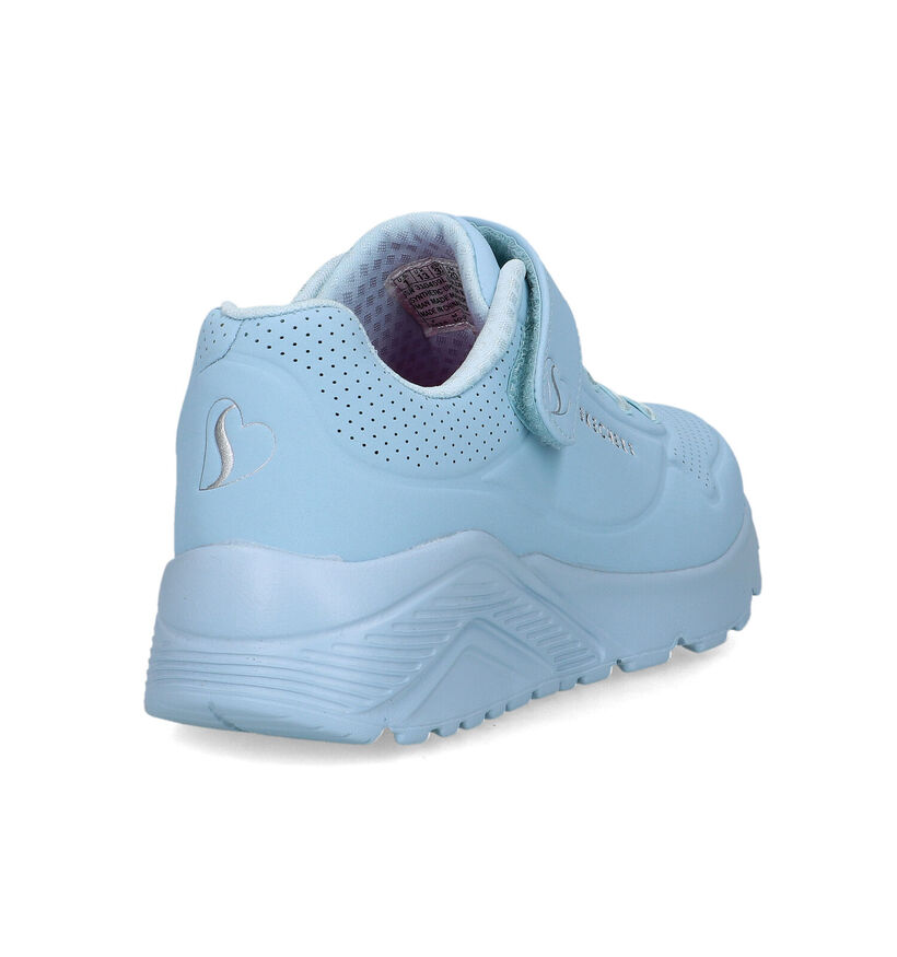 Skechers Lite Frosty Vibe Blauwe Sneakers voor meisjes (345363)
