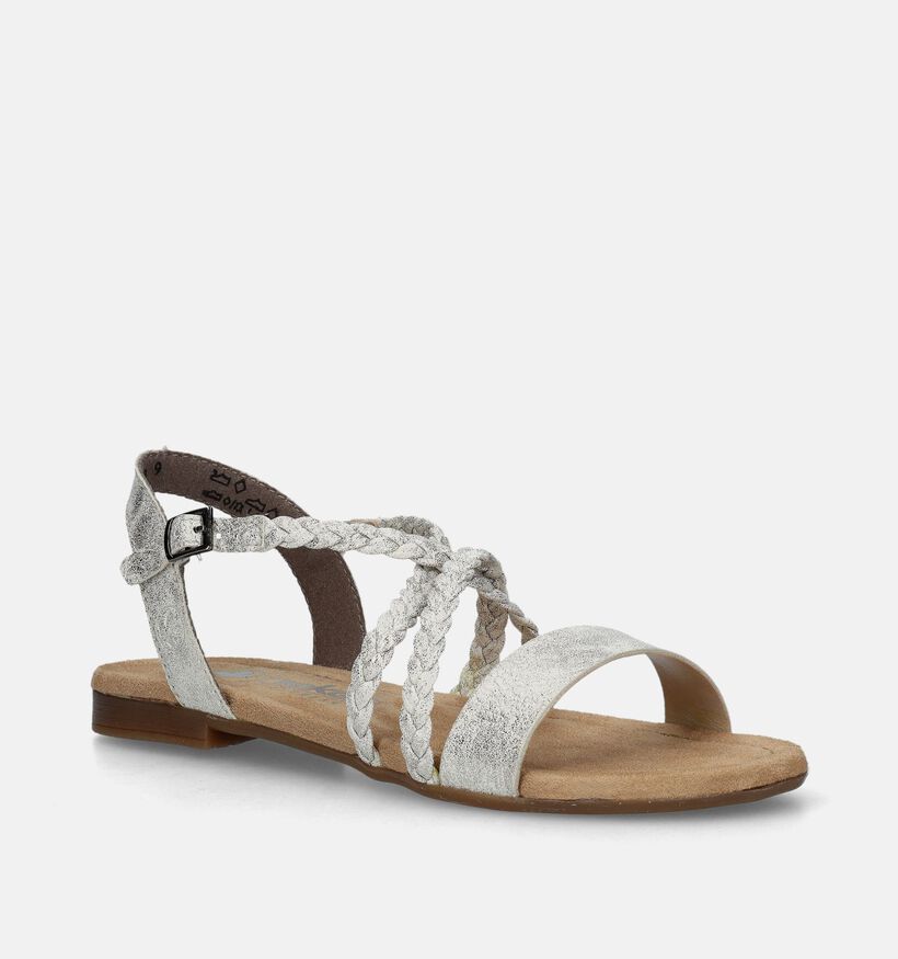 Rieker Ecru Platte sandalen voor dames (339128)