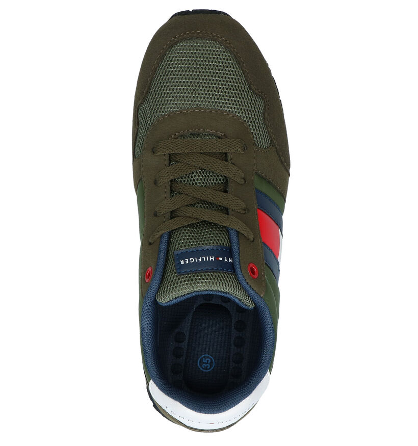 Donkerblauwe Sneakers Tommy Hilfiger in stof (266585)