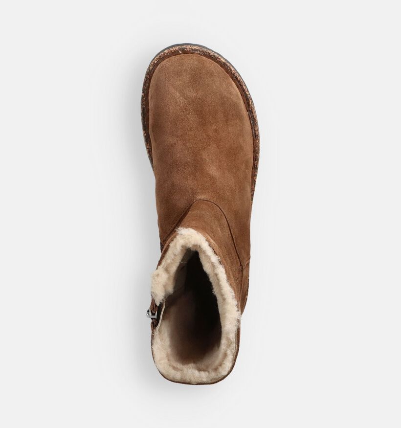 Birkenstock Bottines Fourrées en Camel pour femmes (360255) - pour semelles orthopédiques