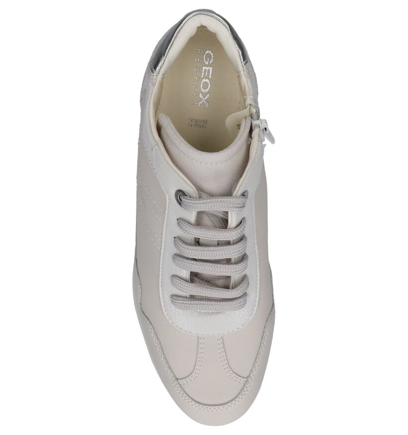 Ecru Sneakers met Sleehak Geox Illusion in kunstleer (212724)