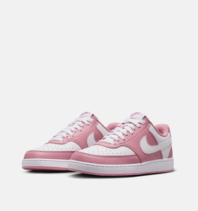 Nike Court Vision Low Next Nature Baskets en Rose pour femmes (350452)