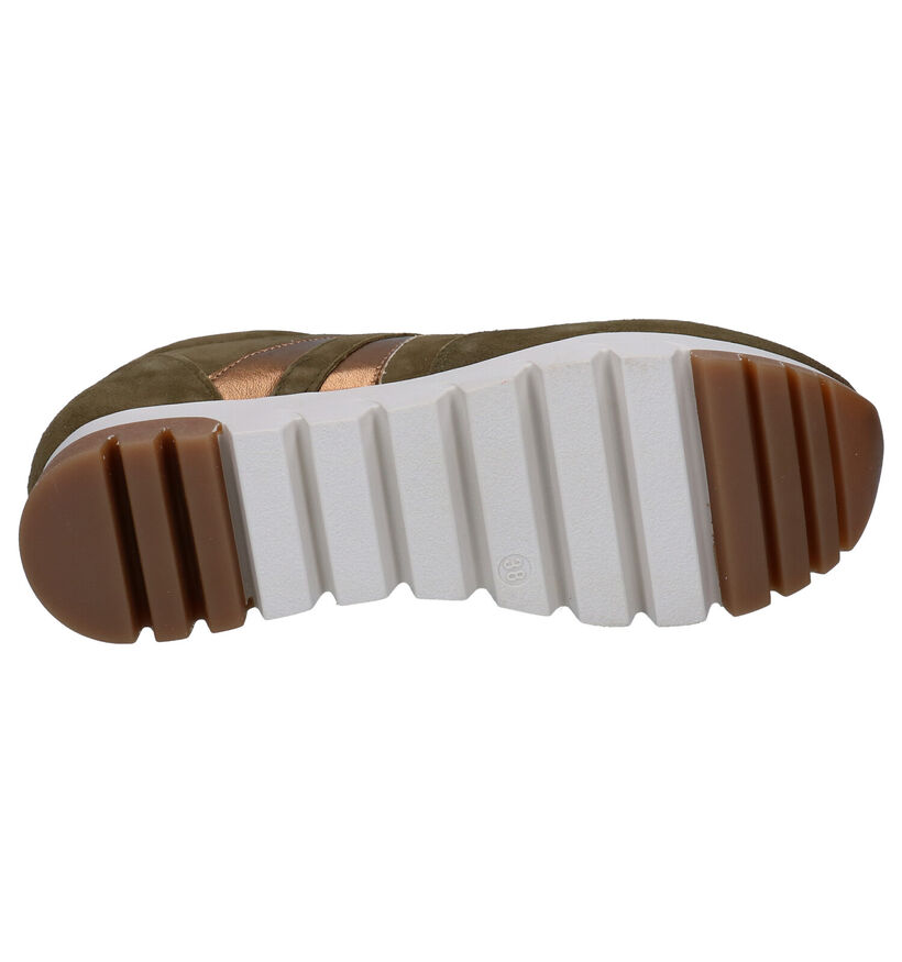 Tamaris Groene Veterschoenen in kunstleer (280760)