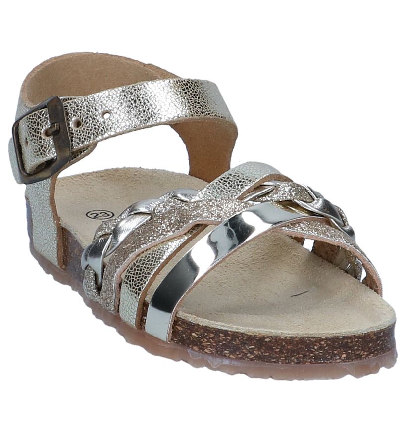 Gouden Sandalen Milo & Mila in kunstleer (245120)