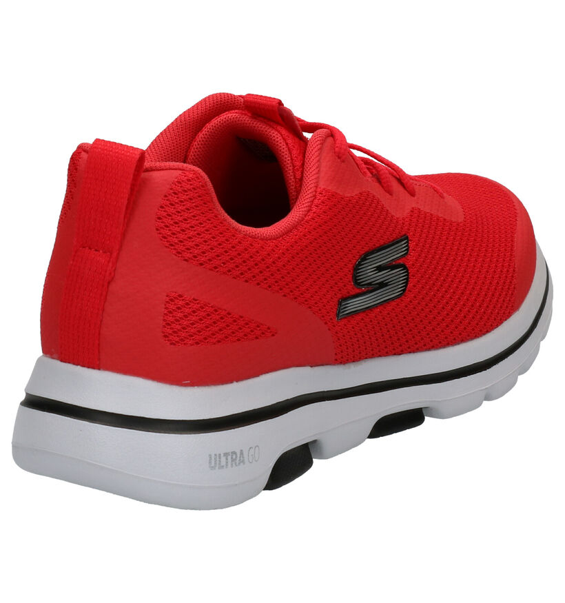 Skechers Go Walk Chaussures de sport en Rouge en simili cuir (272827)