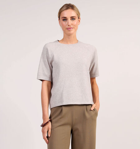 Pieces T-shirts Beige